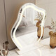 Baifeiden Schlafzimmer Cloud Intelligent Make-up Spiegel HD Desktop LED Light Spiegel Spiegel Tisch Spiegel Eitelkeitsspiegel aufladen mit hellweißer Marmorbasis [Plug-in-Modell]