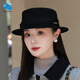CHAPEUR LAN SHIMENG POUR LES FEMMES AUTUMNE ET HIVER BASIN HAPE FLAT RIDGE TOP BRITANNE RETRO RETRO LEVE CELLET