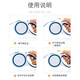 Jiashigao dog chain dog walking leash automatic telescopic leash chain medium and large dog Teddy golden retriever supplies blue and white - 5 meters