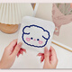 Yufan Coin Wallet Wallet Women's Short Card Bag Mini Student Aunt Scarf Storage Bag Simple Japanese Coin Clothing Bag Small Bag White Girl and Dog