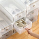 Chen'an transparent shoe box dustproof storage box can be stacked and combined shoe cabinet drawer type home desktop storage long boots short boots drawer type thickened (8 pieces) white 42 size 31x20cm