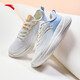 ANTA Women's Shoes Shenxing Lite丨Training Shoes for Women 2026 Spring Cushioning Anti-Slip Jogging Sports Shoes Commuting Hiking Shoes Paper White/Oxygen Blue-4 36.5