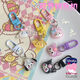 Serie de botones de langosta Cadena de llave Sanrio Pacha Dog Yugui Dog Girl Student Bag Pending Lindo Accesorios Cappa Avatar Avatar ¡Aleatorio 1