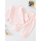 Disney Baby Underwear Set Pure Cotton High Taist Protection Baby Automne Clothes et Long Pants Pyjamas Split Pyjamas Spring and Automne Base Base Offaning Keep Warm Violet 16837 Couvercle de sous-vêtements désossé 66 cm Recommandé 10-14 Jin [Jin est égal à 0,5 kg]