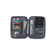 Lehuo Travel Portable Travel Document Rangement Sac de rangement grande capacité Clip de billette multifonctionnel Clif de protection passeport multicouche noire grande taille