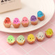 Cute broken-shell chick luminous small ornaments diy home ledger children's ornaments wholesale cartoon resin accessories luminous broken-shell chick mixed color (pack of 5)