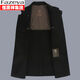 
Fazeya Hengyuanxiang high-end wool double-sided wool coat men's jacket windproof scarf collar fashion autumn and winter long windbreaker black 185/XXL