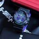 CASIO G-SHOCK Heart of the Ocean Trendy Colorful Sports Dual Display Men's Watch Neon Warrior GA-100BL-1ADR