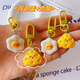 Serie de botones de langosta Cadena de llave Sanrio Pacha Dog Yugui Dog Girl Student Bag Pending Lindo Accesorios Cappa Avatar Avatar ¡Aleatorio 1