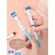 Dianshi ere miau Stift feiner Stift Fine Fine Tipp No Tinte Splash DS-757 Grundschüler Frische Tintenbeutel Standard Stift Orangenstange (Cupcake) +10 Blue Tintenbeutel 0,5 mm x offizieller Standard x dunkler Tipp