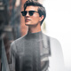 
Mr. Cloth half-high neck thickened pullover cashmere sweater men's 2025 spring and autumn solid color comfortable sweater BT11680 Volcanic ash L (175)