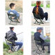 
He Jiangong folding chair outdoor folding stool portable backrest chair stool household low stool small pony fishing chair small stool 0L 3523 round tube folding backrest chair quality assurance