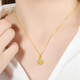 Shi En Necklace Women's Gold Plated Pendant 2023 New 18K Color Gold Plated Clavicle Chain for Your Girlfriend Weiai Necklace