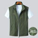 Zewanbang Herrenweste Frühling und Herbst Dünne, lässige, atmungsaktive Pferde-Clip-Jacke für Männer, mittlere und ältere schnell trocknende Weste für die Sommerweste für Männer, dunkelblau L empfohlen 115-135jin [Jin ist 0,5 kg]