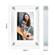 FAN HOME Acrylic electronic photo frame photo album digital digital high-definition display photo photo video player smart table setting unplugged automatic recycling gift frame 57 inches 5 inches - 1200mh battery 4GB memory (gravity induction automatic rotation)