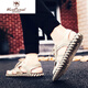 Western Camel (Vancamel) Sandalias de cuero 2024 Nuevos zapatos de cuero en el cuero Sandalias de playa Men Hy/Hy9926-A-Apricot Color 39