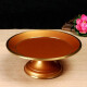 Yuan Ge Taiwan Pure Brass Gold Pearl Red Light Fruit Plate Tribute Plate Fruit Plate for Buddhist Household Ornaments 8-inch Plate Diameter 20cm Height 8.5cm