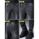 Canelin Kiskha high-end men's 2025 spring and autumn new style jeans for men stretch slim feet casual loose long pants for men 1048 black size 34