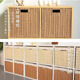 Sorachi lattice cabinet woven storage basket home imitation rattan storage box storage box cabinet clothing sundries organizing storage box camel 27*27*27 foldable