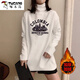 Woodpecker (TUCANO) turtleneck German velvet bottoming shirt for women with long sleeves and velvet thickening 2025 autumn and winter style inner mid-length t-shirt for women black black plus velvet XL 135-150Jin Jin is equal to 0.5 kg