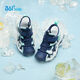 361 Children's Sandals 2025 Summer Boys and Girls 3-12 Years Old Breathable Anti-collision Baotou Beach Sandals Blue 31