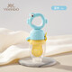 YEEHOO baby food bite bag fruit and vegetable fun silicone toy baby fruit feeding tool artifact blue bubble fish bite bag