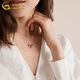 CHINA GOLD Möbius Ring Silver Necklace Women's Pendant Silver Jewelry Valentine's Day Practical Birthday Gift for Girlfriend and Wife Jingsuda Möbius Necklace Platinum-Zhongjin Gift Box