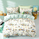 FUANNA Children's Home Textiles Children's Bed Four-piece Pure Cotton Boy Cartoon Set Dormitory Student Cotton Quilt Cover Sheet Class A 40 Count Cotton Recommended by the Manager Holiday 40 Count 1.2 Meter Sheet Style Quilt Cover 152*210cm Three-piece Set