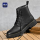 Hailan Home Hla Martin Boots High Top Black Work Boots Botas para hombres Haagzm4dae411 Negro 40