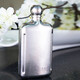 TAIC British Taico titanium pure titanium small hip flask outdoor portable flat hip flask titanium wine kettle high-end gift pot Haoyue Silver