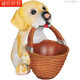 Ornaments for putting keys, storage box for putting keys, ornaments for putting keys, light luxury dog ​​storage ornaments, creative artist, cute pet-Labrador