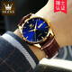 Olevs Swiss Certified Brand Watch Mechanical Uhr