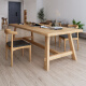 Mexueer modernes Wohnzimmer Massivholz großer langer Langschreiraum Rechteckige Tisch Haushalt Asche Workbench Computer Tabelle 1088 Neuseeland Kiefernholz 14070 Brettdicke 45 cm Nr.