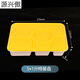Chanqi disposable lunch box food-grade lunch box with three compartments, four compartments and five compartments, fast food packaging box, thickened take-out lunch box, thickened and enlarged, six-compartment yellow model, 100 pieces