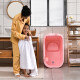 Bath Barrel Plastic Hogar espesado Baño grande Batete Bañera Bañera Cuerpo de bañera 0 cm Longitud rosa 97* Ancho 54.5* Altura 9755 cm