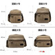 Xushansi shoulder tool bag thickened shoulder crossbody canvas bag hardware electrician tool bag canvas large heavy-duty wear-resistant horizontal style brown small size 1511