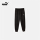 Puma (PUMA) velvet warm loose legged sports trousers men's new autumn casual knitted pants 686405 black-01 S (170/70A)