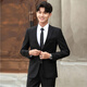 Bai Feidi Spring Suit Men's Korean Style Slim Top Jacket Groomsman Groom Wedding Business Professional Formal Small Suit Men Black 3XL