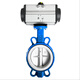 Pneumatic tetrafluorobutterfly valve D671F-16 paired clip valve corrosion-resistant high temperature resistance stainless steel DN40 50 65 tetrafluoro stainless steel plate No accessories DN40