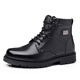Fuerzas especiales Botas a prueba de frío 3513 CRISER HOMBLE COMENTA MENOS Menores Botas de vaca Real Whide Wool de lana alta y alta Combate Botas de combate zapatos de piel de invierno zapatos de algodón a prueba de frío del noreste 3519-1 Estilo de lana negra 44