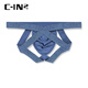 C-IN2 summer new men's thong cotton spandex exposed buttocks U-convex butt lift sexy low-waisted double thong 2928RT blue 491- 1 pair M suitable for 2'4-2'5 waist (31-33 size)