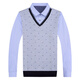 Yimuqi double-collar sweater for men in spring and autumn fake two-piece sweater without velvet new collar T-shirt thin men's base 3877 blue (single-sided style in spring and autumn) one size 165/m Recommended within 120 Jin [Jin equals 0.5 kg]