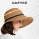 Somubay Hepburn Style Sonnenschild Strohhut Frauen Retro faltbare Topfhut Fischer Hut