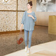 
Cypress Loose Bat Shirt Women's 2025 Autumn New Round Neck Pullover Wood Earrings Mid-Sleeve Shirt