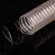 Jingbang pu polyurethane air duct copper-plated steel wire hose transparent vacuum pipe woodworking sawdust industrial corrugated pipe ventilation pipe inner diameter 150mm* wall thickness 1.5mm