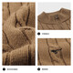 Sept loups [laine pure] Cardigan Hiver Men's Winter épais collier moyen-élevé Collier à carton ouvert et à l'épreuve à l'épreuve à l'épaisseur