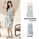 
Cat Man MIIOW Summer Suit Pajamas Shorts Set Sexy Woven Cloud Cotton Thin Breathable Cool Female Sling Home Suit 861F6623 L
