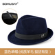 SOMUBAY (SOMUBAY) Four Seasons High-end Men's Top Hat Old Man Spring and Autumn Dad Hat British Retro Gentleman Hat Shanghai Beach Hat Blue Single Hat Regular Size 56-58CM