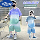 Disney (Disney) Jungen Sommeranzug Dünne 2024 neue Kinder Sommerkurzärmel-Shorts mittelgroße Kinder im Sommerstil hübsch und modisch 689-GREY-Anzug 170