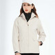 
BRELRMON Korean version of windproof jacket for women and men, outdoor coldproof three-in-one warm and removable ski mountaineering jacket jacket HS12805 m white-women M